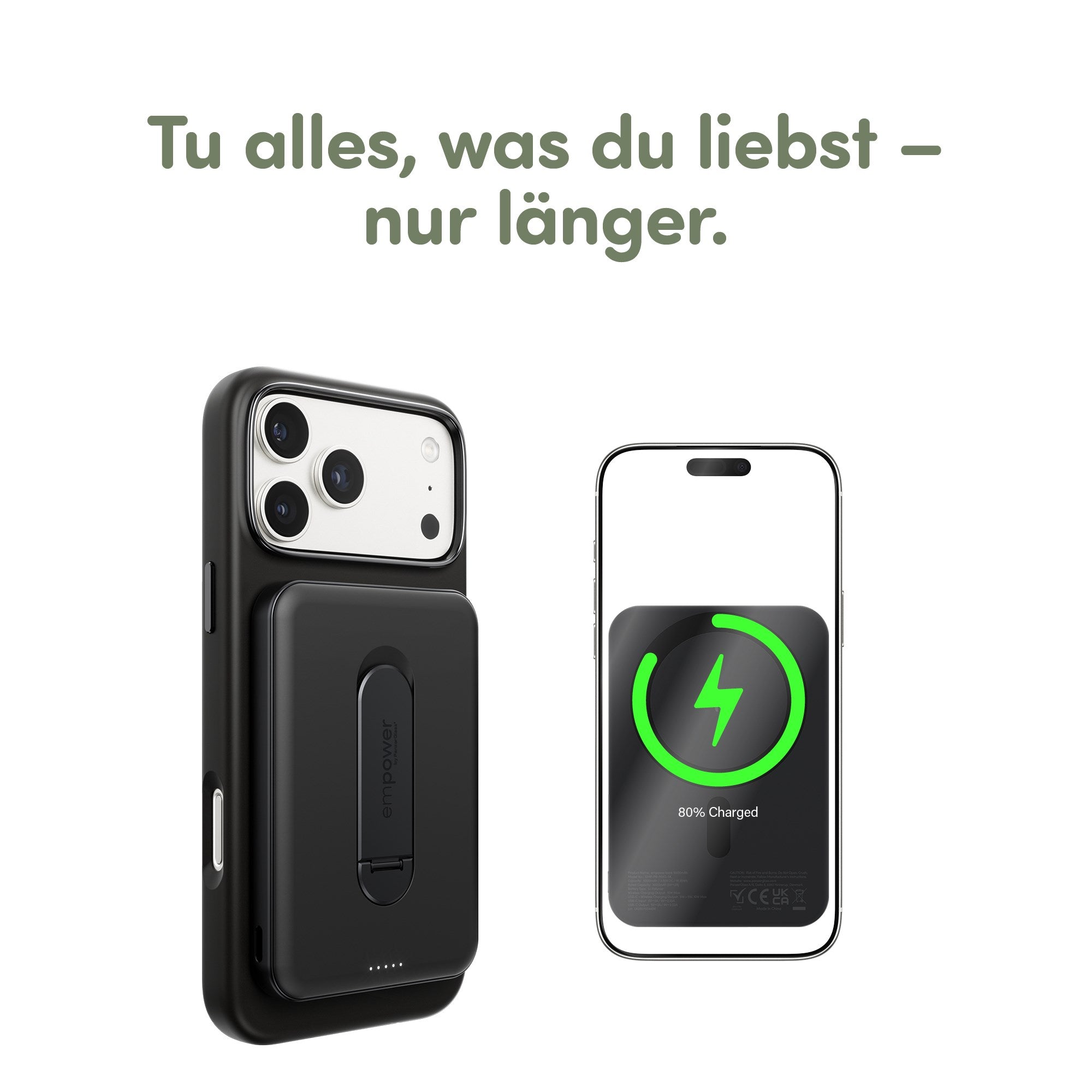empower by PanzerGlass® empower Bank m. Spin Stand | 5000mAh | Weltall Schwarz